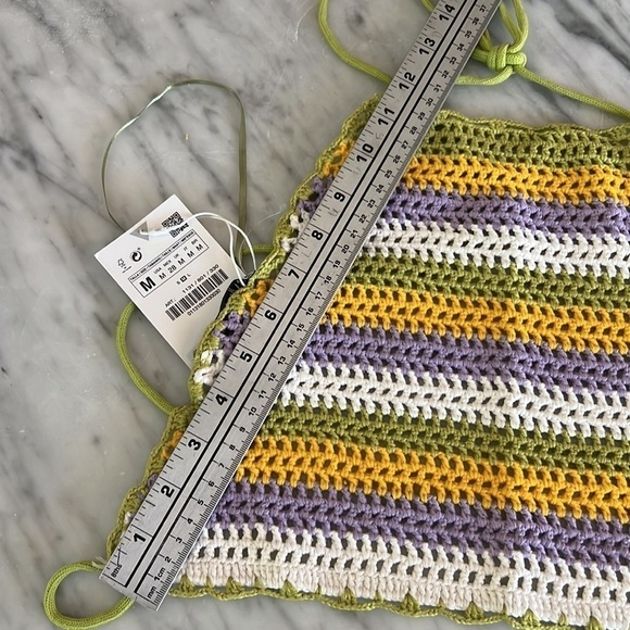 Crochet Knit Halter Top, NWT - Picture 5 of 5